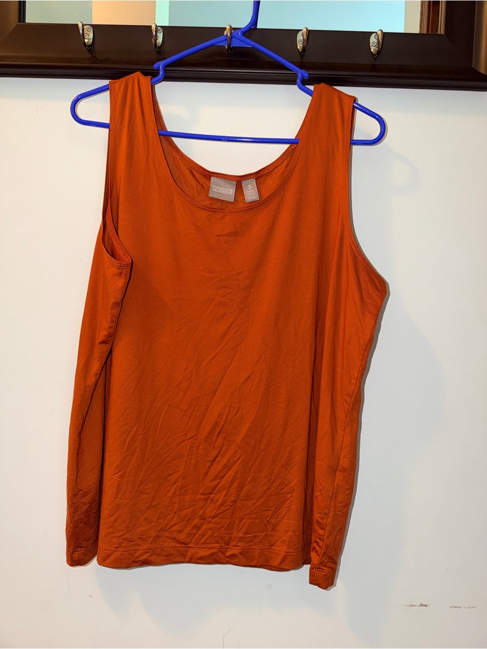Chico's Sleeveless Tank Top in Deep Rust Size 3 (XL)